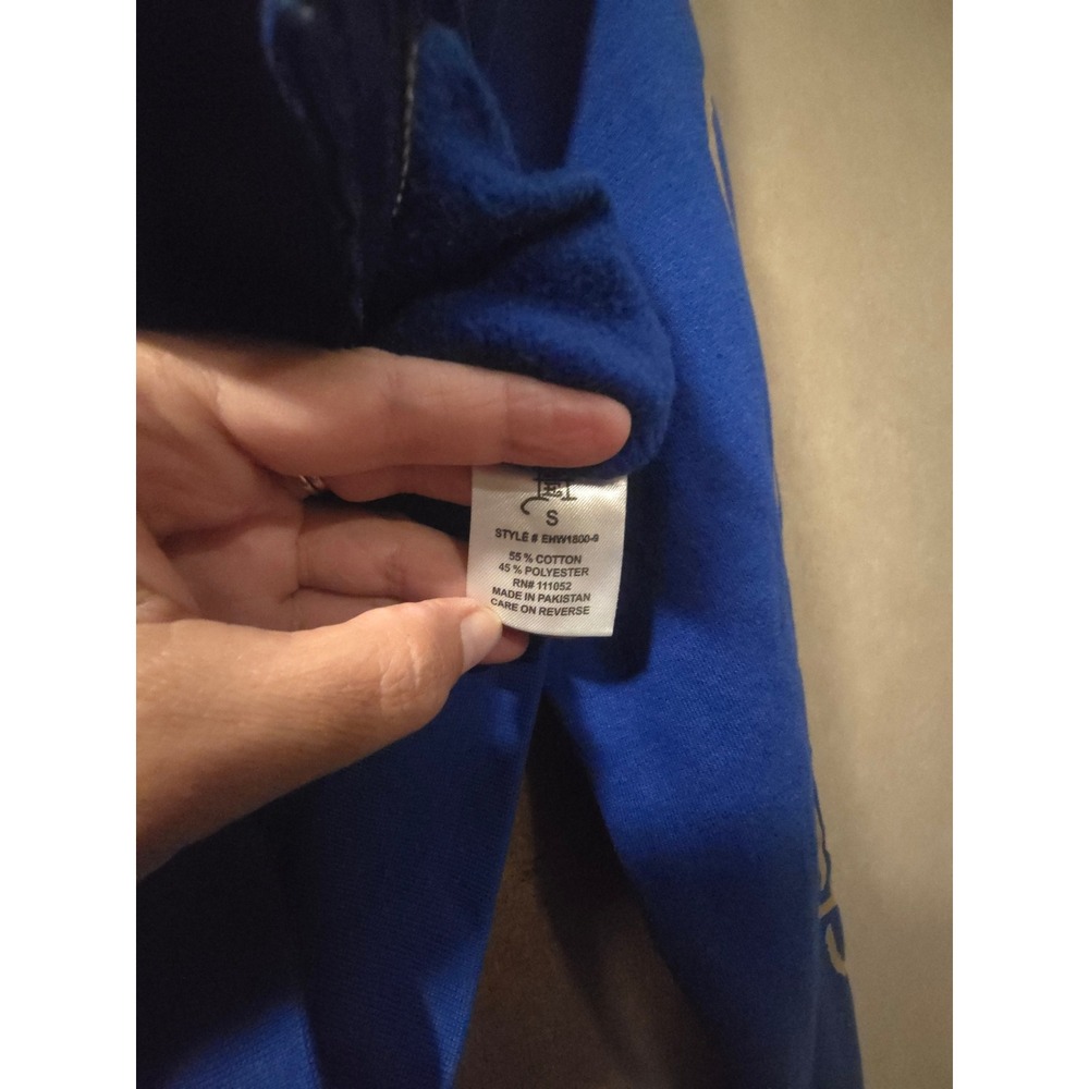 Ed Hardy Blue Tiger Graphic Cropped Zip Up Hoodie Y2K Small - Picture 7 of 7